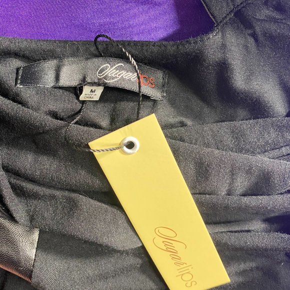 NEW๐Sugarlips Look at this Back Neckline Maxi Dress with Faux Leather Straps - Picture 12 of 13